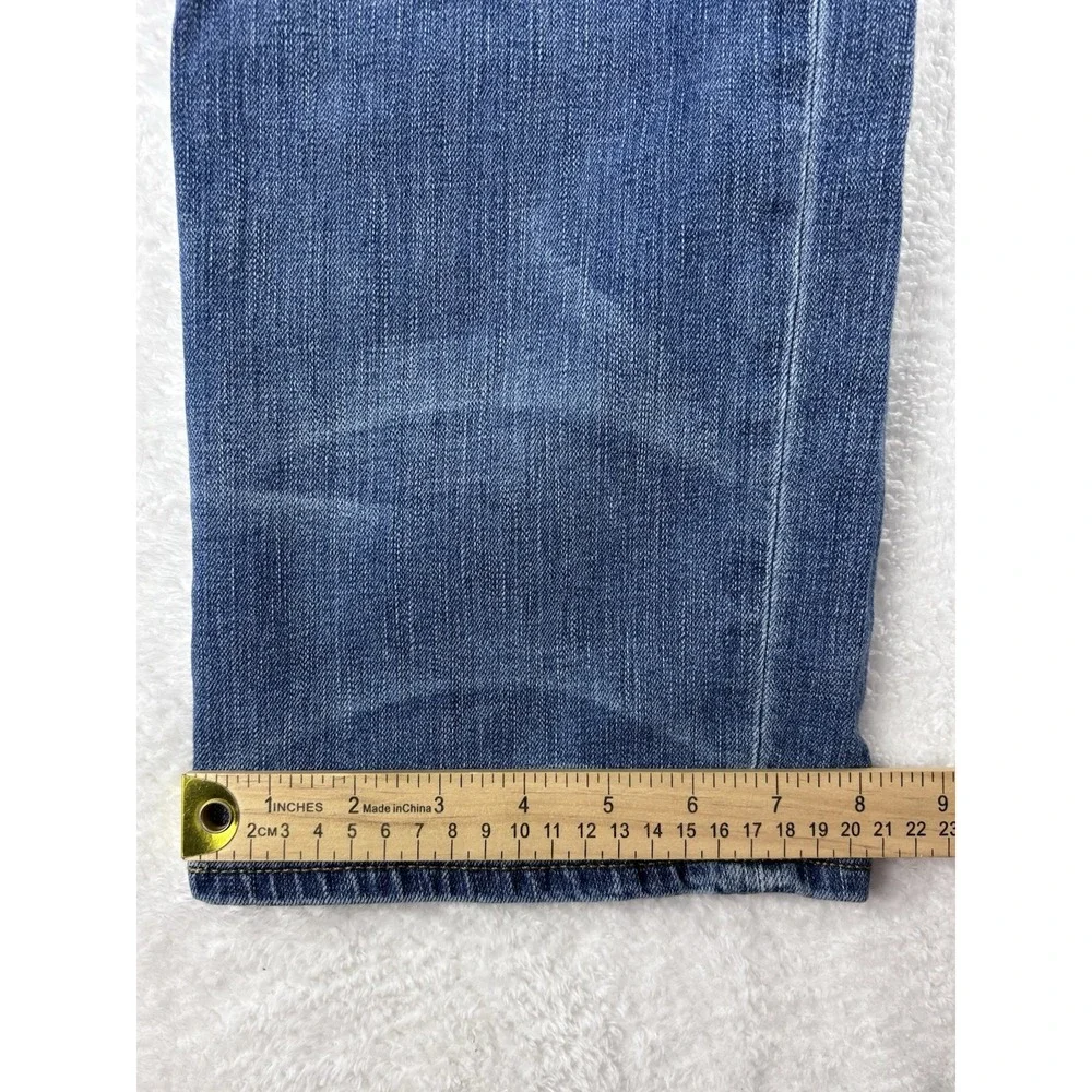 True Religion Jeans Men's Blue Ricky Relaxed Straight Jeans Flap Pockets Size 38